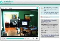 Akcja. Strona asterpix.com wzbogaca klipy wideo dodatkowymi informacjami, np. odsyłaczami, adresami emailowymi czy komentarzami autorskimi.