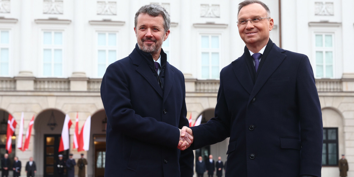 Spotkanie króla Danii Fryderyka X z prezydentem Andrzejem Dudą w dniu 31 stycznia 2024 r.