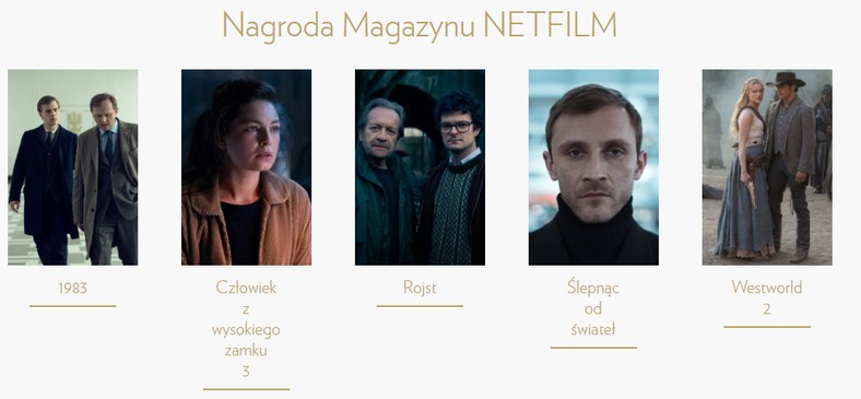 Telekamery 2019 - Nagroda magazynu Netfilm