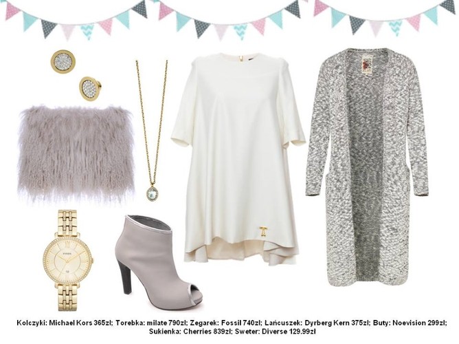 Jedna sukienka w różnych zestawach -  STYLIZACJE na karnawał 2015