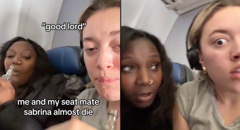 They were sitting in the back row.Screenshot/TikTok - lilaksmith