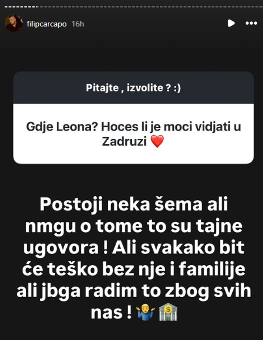 Evo da li će Filip Car moći da viđa ćerku u Eliti 10, a ovako priča o Aleksandri
