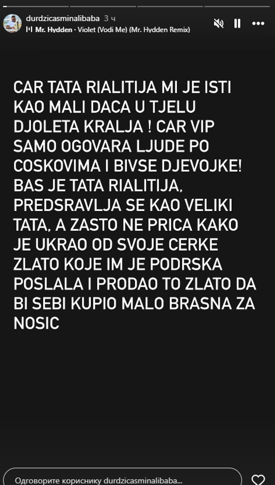 Asmin urnisao Filipa Cara: "Ukrao od ćerke zlato da kupi belo za nosić"
