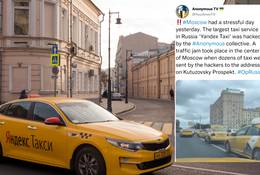Hakerzy zablokowali Moskwę. Wysłali taksówki pod jeden adres [WIDEO]