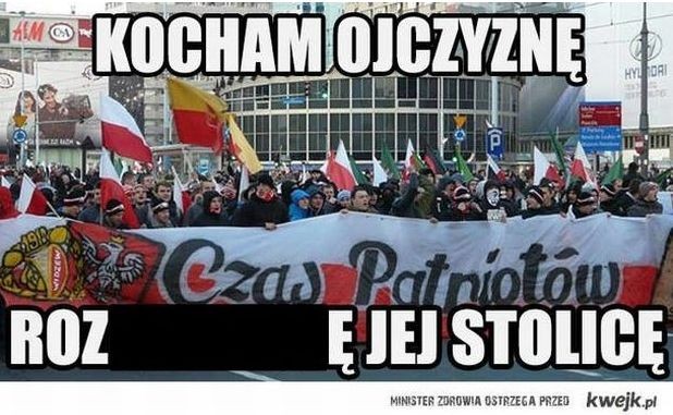 Marsz Niepodległości - mem