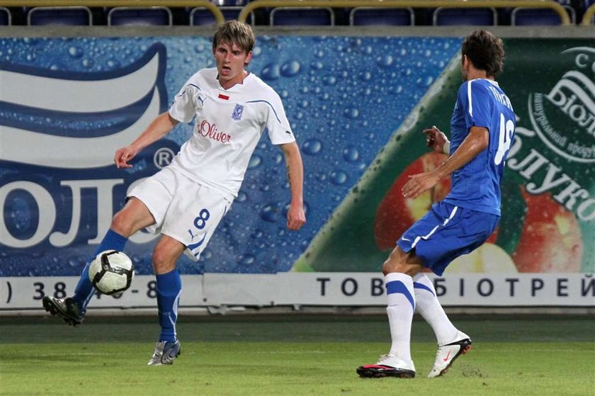 Dnipro Dniepropietrowsk - Lech Poznań 0:1 w pierwszemu meczu czwartej rundy eliminacji Ligi Europejskiej