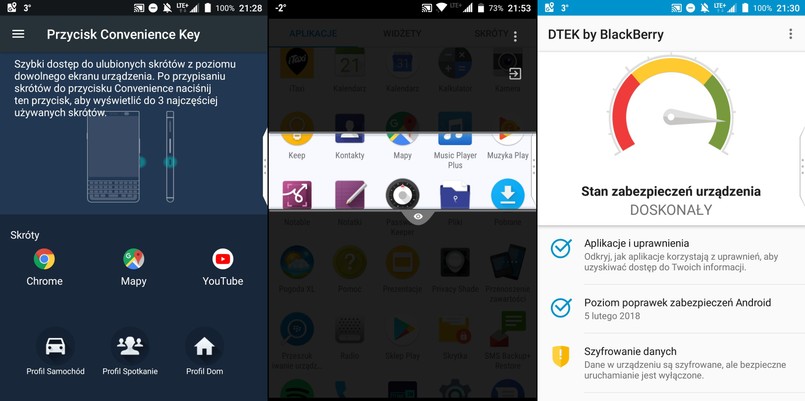 Przycisk Convenience KEY, DTEK, Privacy Shade