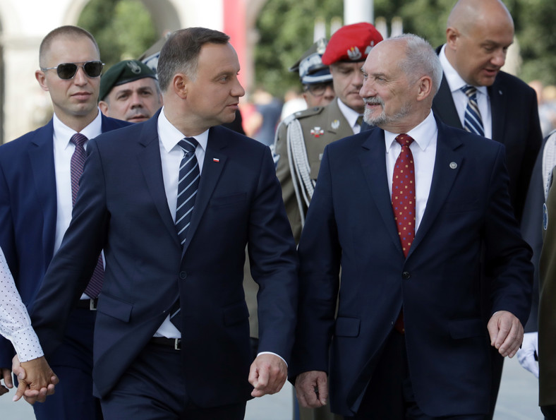 Andrzej Duda oraz Antoni Macierewicz. Sierpień 2018 r.