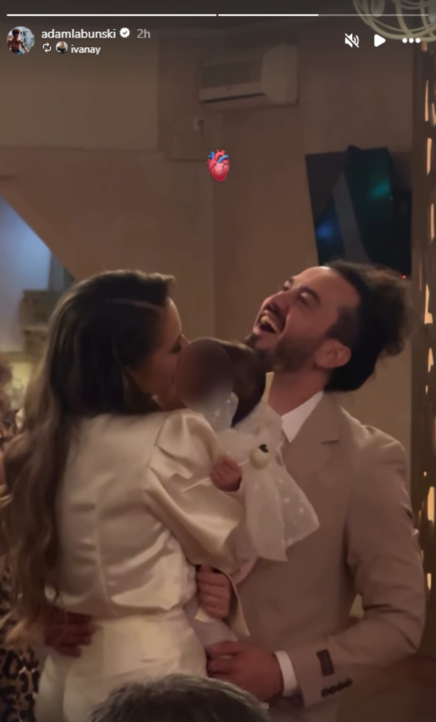 Adam Labunski krstio ćerku