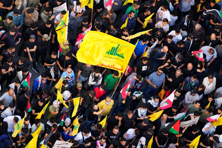 Pristalice Hezbolaha na protestu za podršku Palestini - Bejrut, Liban