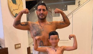 Darko Lazić sa sinom Aleksejem