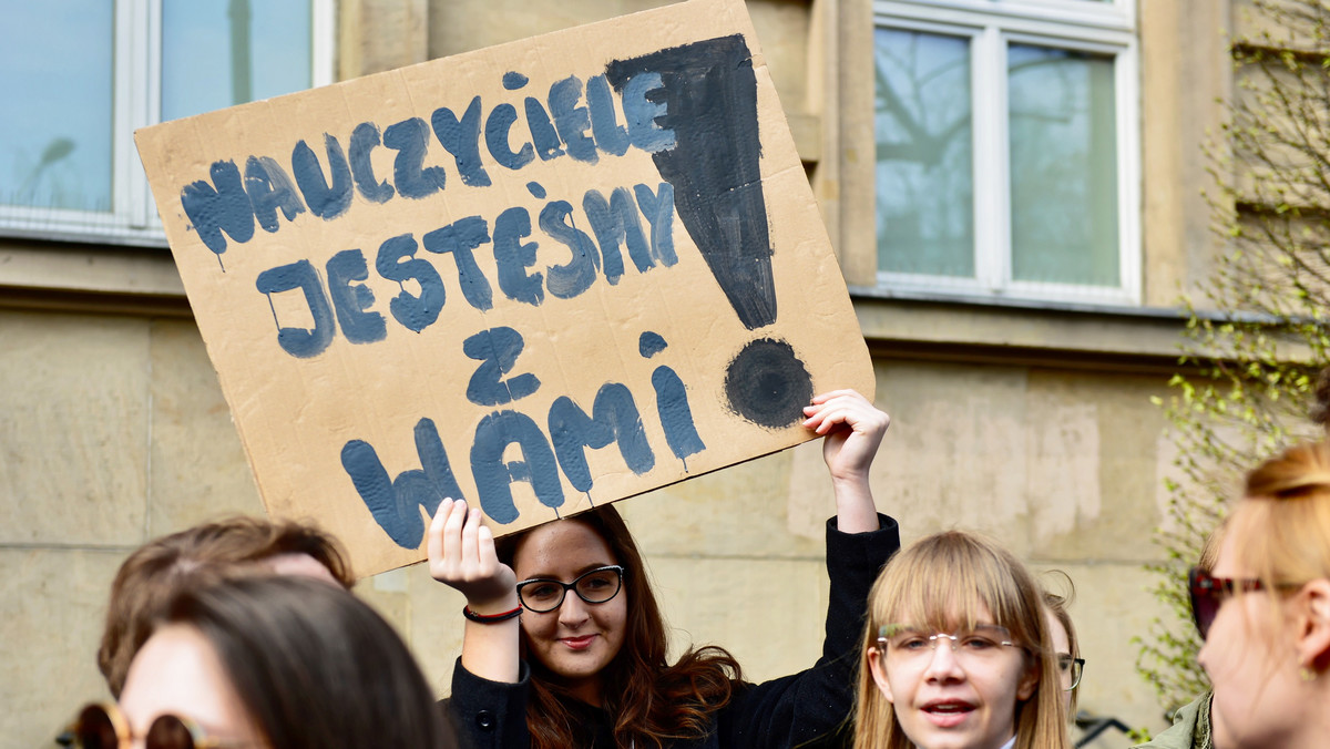 Manifestacja uczniów