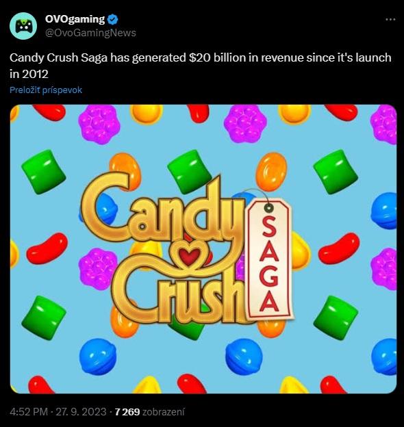 Candy Crush Saga sa finančne naozaj darí.