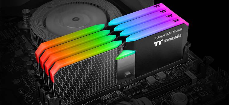 Thermaltake Toughram XG RGB - seria szybkich pamięci RAM z rozbudowanym podświetleniem