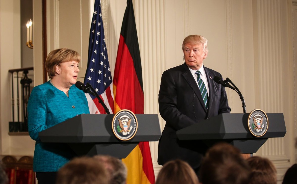 Angela Merkel i Donald Trump