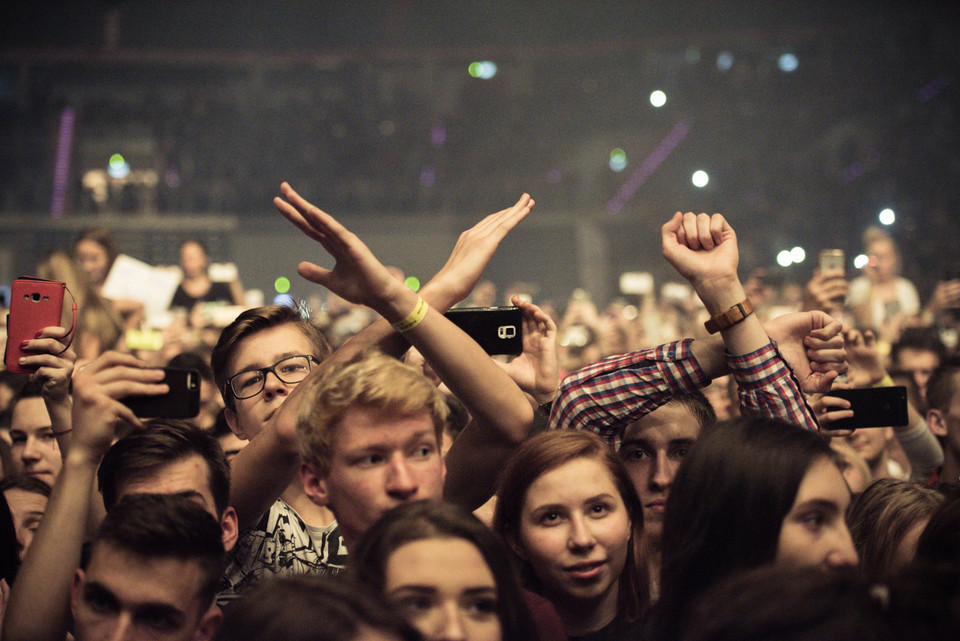 Martin Garrix - koncert w Tauron Arena Kraków - zdjęcia publiczności