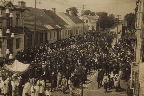 Procesja Bożego Ciała w Szczuczynie, 1937 r. Fot. Archiwum Mirosława Tryczyka 