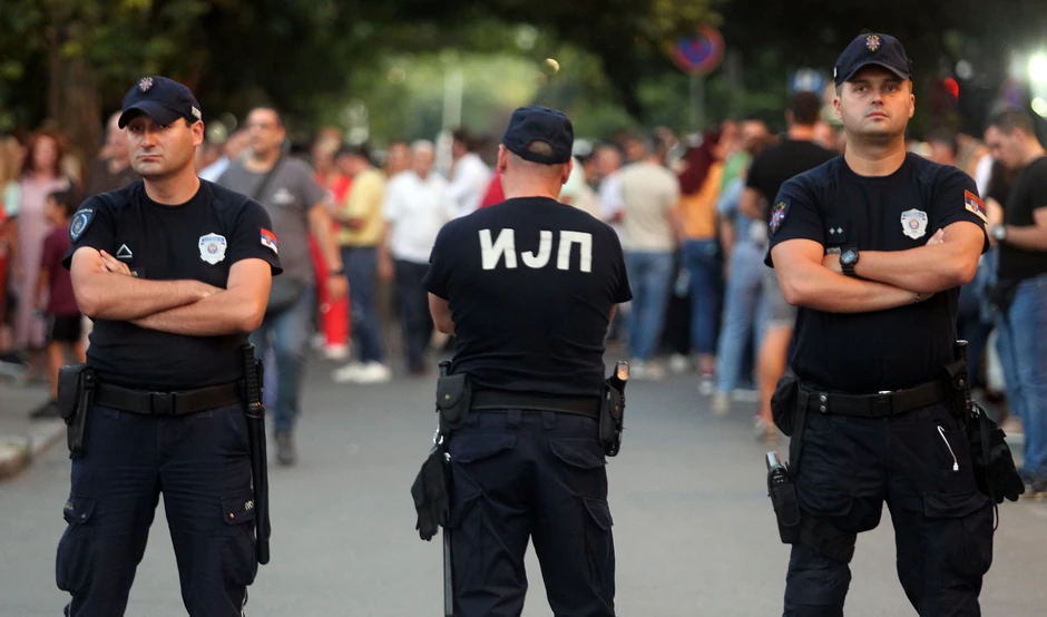 Protest Zemun, incident