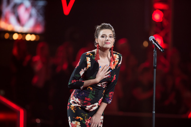 Wioleta Markowska na planie "The Voice of Poland"