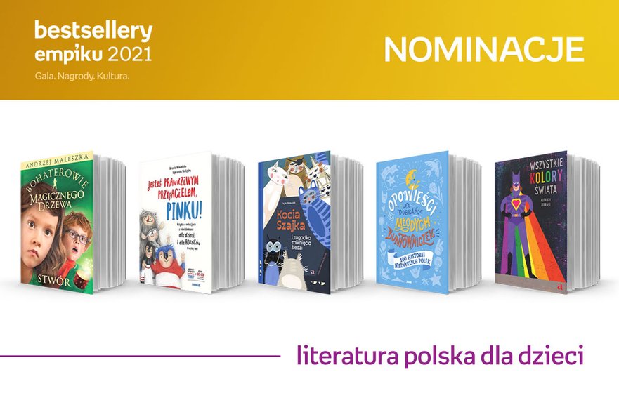 Bestsellery Empiku 2021. Znamy nominowanych w kategorii literatura polska dla dzieci