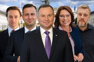 Andrzej Duda, Małgorzata Kidawa-Błońska, Władysław Kosiniak-Kamysz, Krzysztof Bosak, Adrian Zandberg