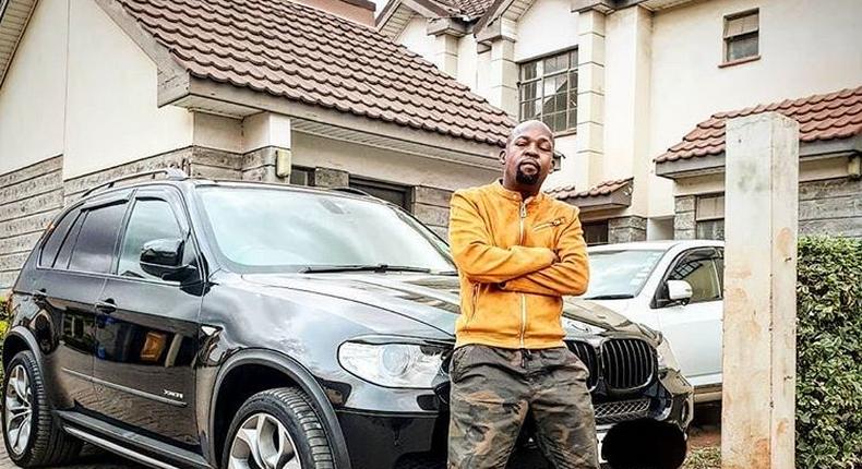 Milele FM boss Alex Mwakideu shows off his new sleek ride 