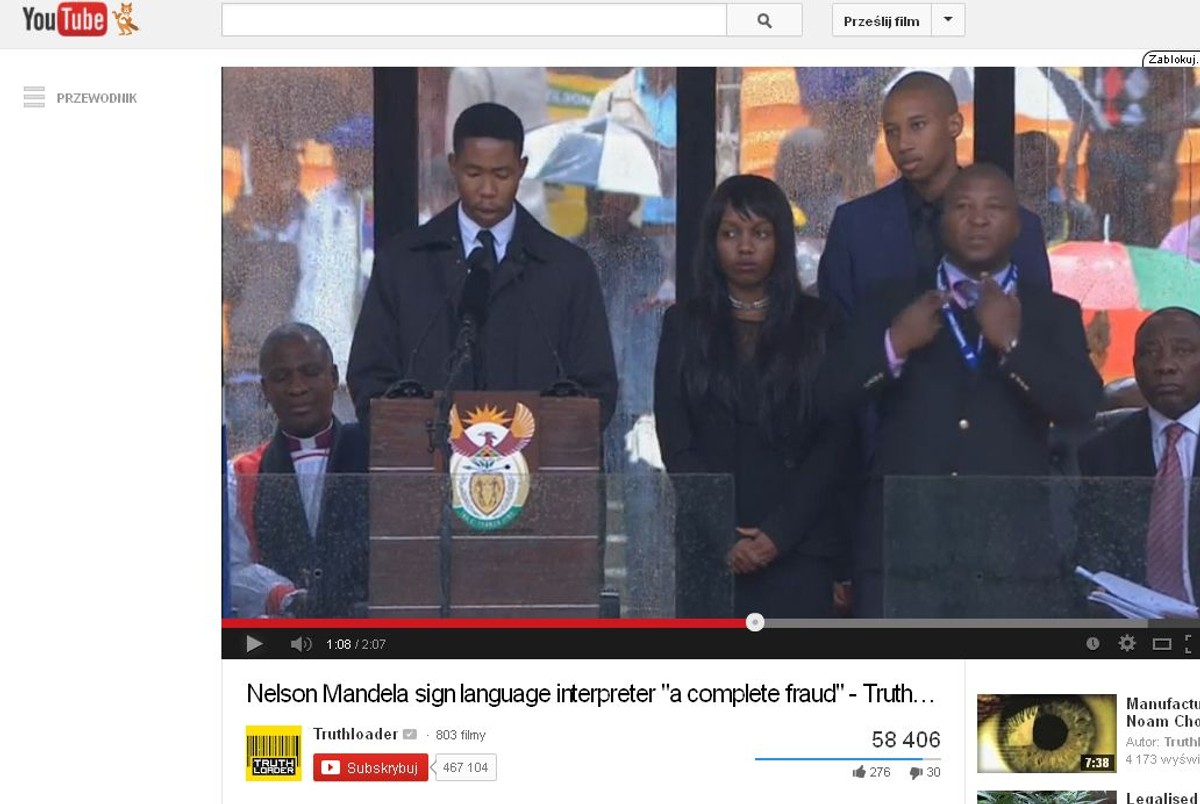 Screen z serwisu Youtube