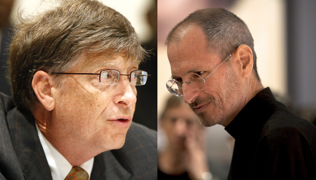 Bill Gates i Steve Jobs. fot. Bloomberg