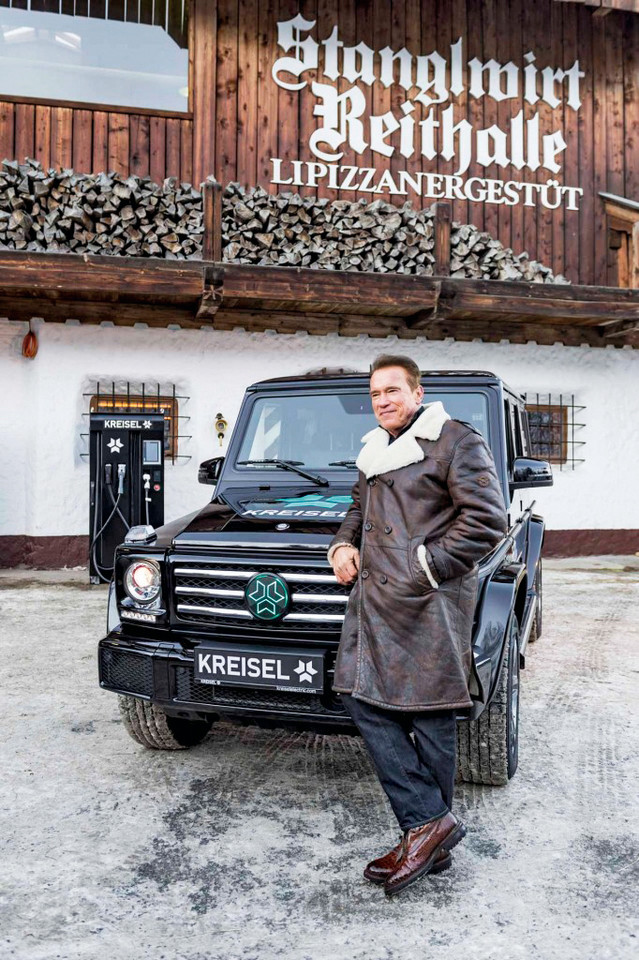 Arnold Schwarzenegger i jego Mercedes klasy G