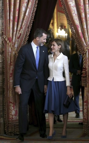 Królowa Letizia i król Filip