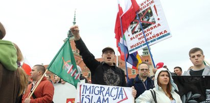 Warszawiacy manifestują przeciwko imigrantom