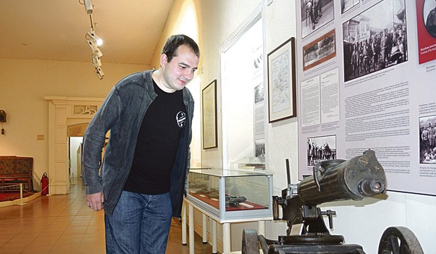 Brazilac i istorija Nikolas desno i direktor Krivosejev  u muzeju_foto Predrag Vujanac