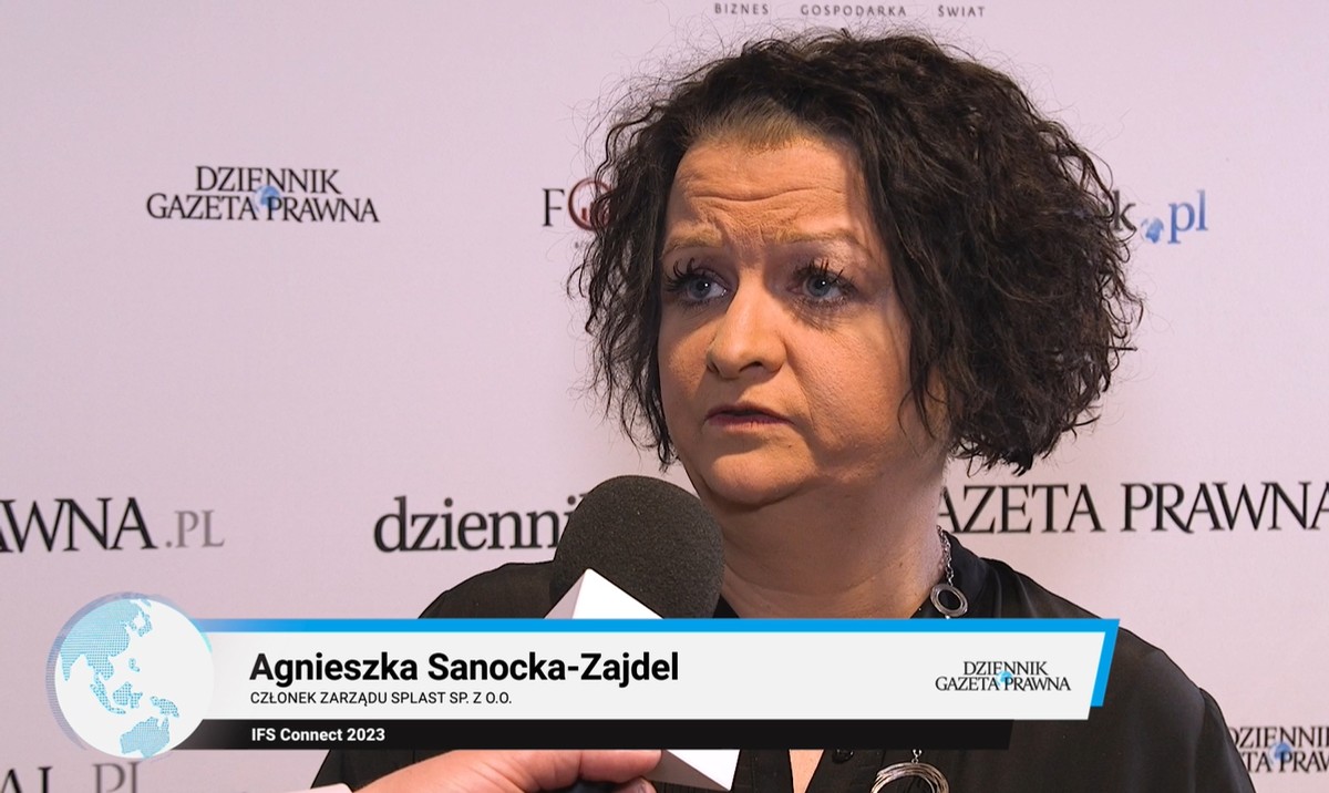 Agnieszka Sanocka-Zajdel- członek zarządu SPLAST Sp. z o.o.