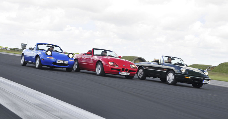 Roadstery lat 80. - Mazda MX-5 kontra Alfa Romeo Spider i BMW Z1