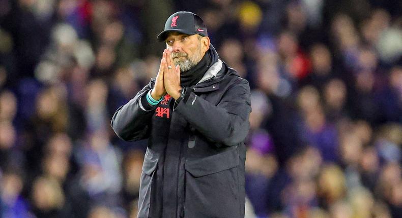 Jurgen Klopp apologized to the travelling Liverpool fans at the Amex Stadium following the Reds 3-0 defeat against Brighton in the Premier League