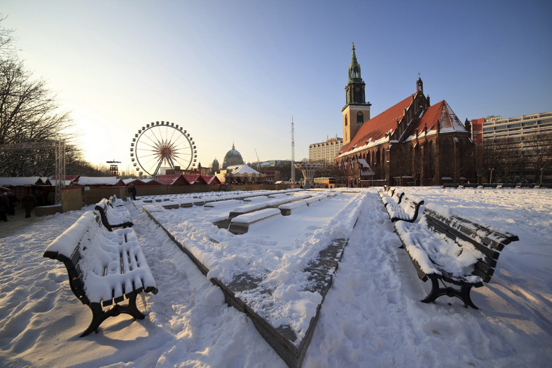 Berlin, Alexanderplatz zimą