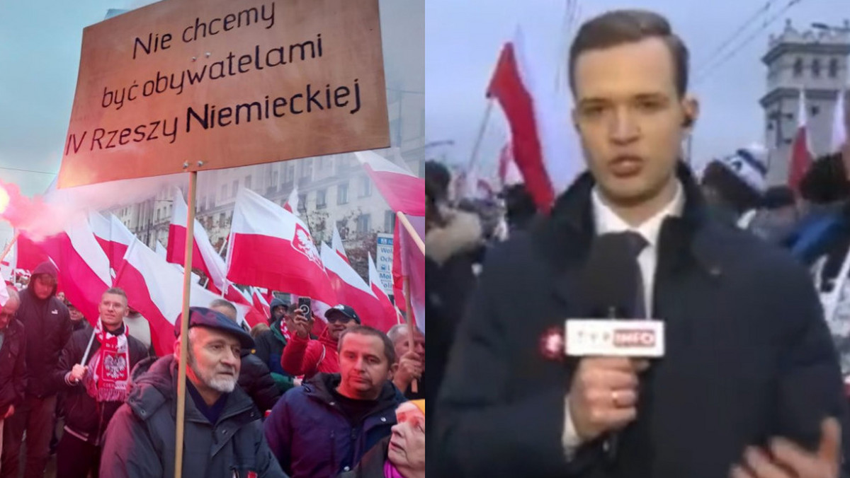 TVP transmitowała Marsz Niepodległości. Nagły zwrot na wizji [WIDEO]