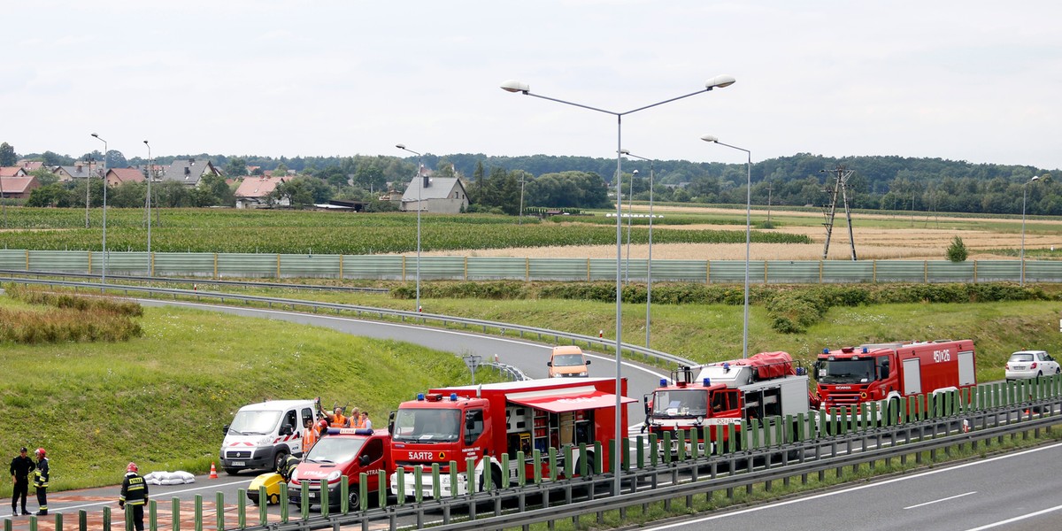 ciężarówka wypadek gliwice