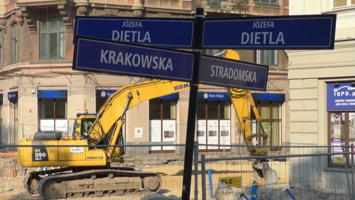 Kraków. Problemy z przebudową ul. Krakowskiej. Będą opóźnienia