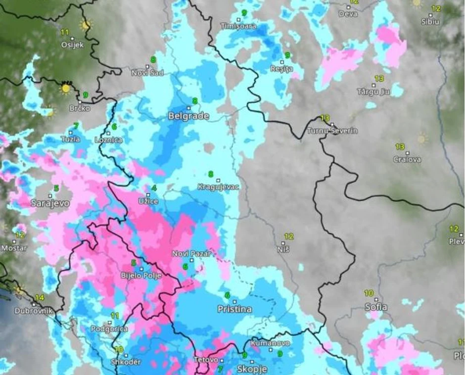 Nevreme i sneg u Srbiji