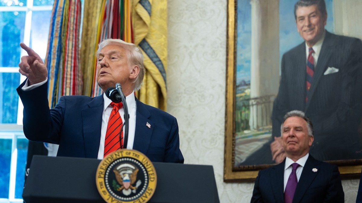 Prezident Donald Trump a Steve Witkoff.