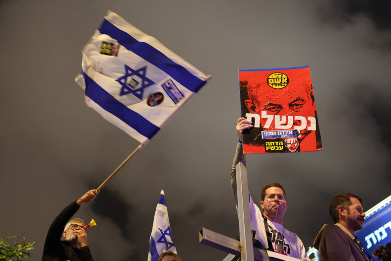 Protest w Tel Awiwie, 2 marca 2024 r.