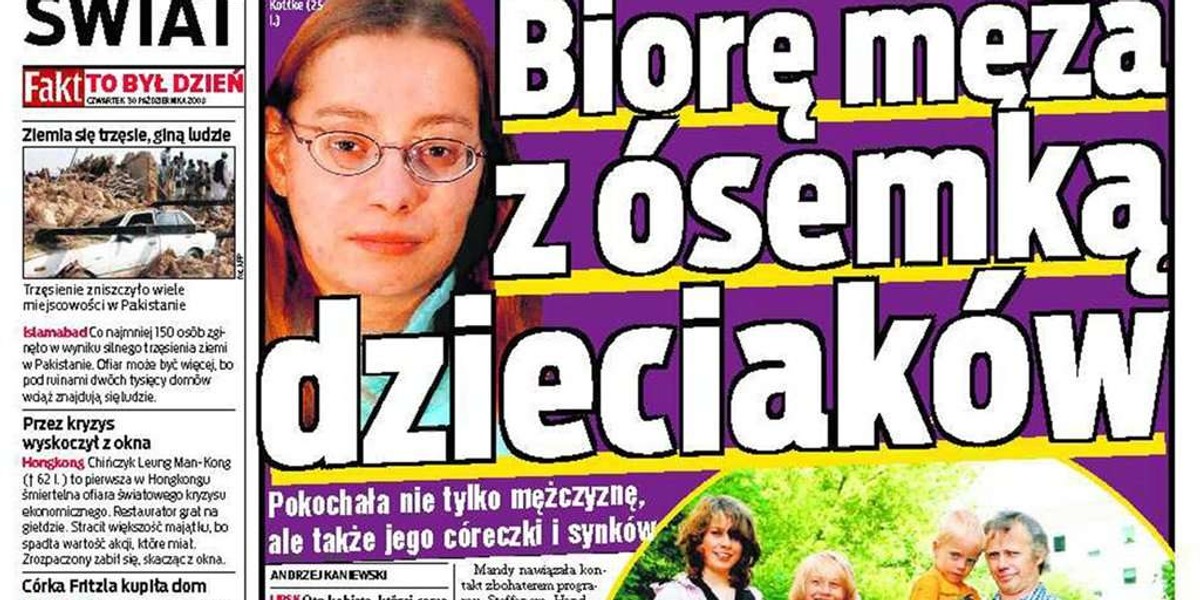 Biorę sobie męża z 8. dzieci