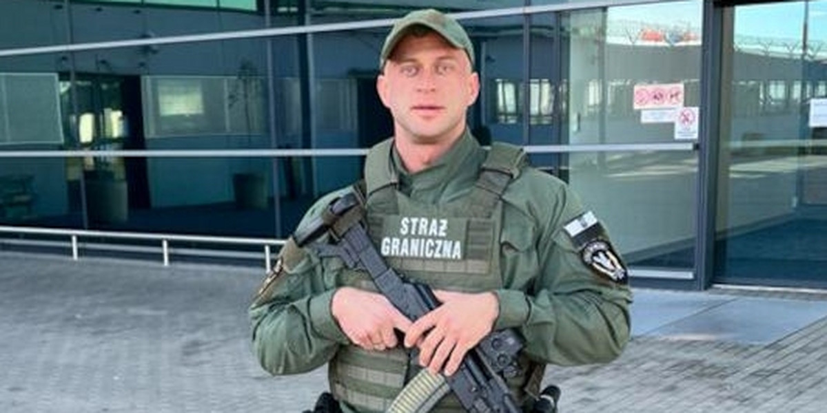 Krystian Kochmański pasję do kulturystki łączy ze służbą w Bieszczadzkim Oddziale Straży Granicznej.