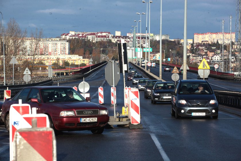 W Gdyni trwa remont Estakady Kwiatkowskiego. Są poważne utrudnienia w ruchu