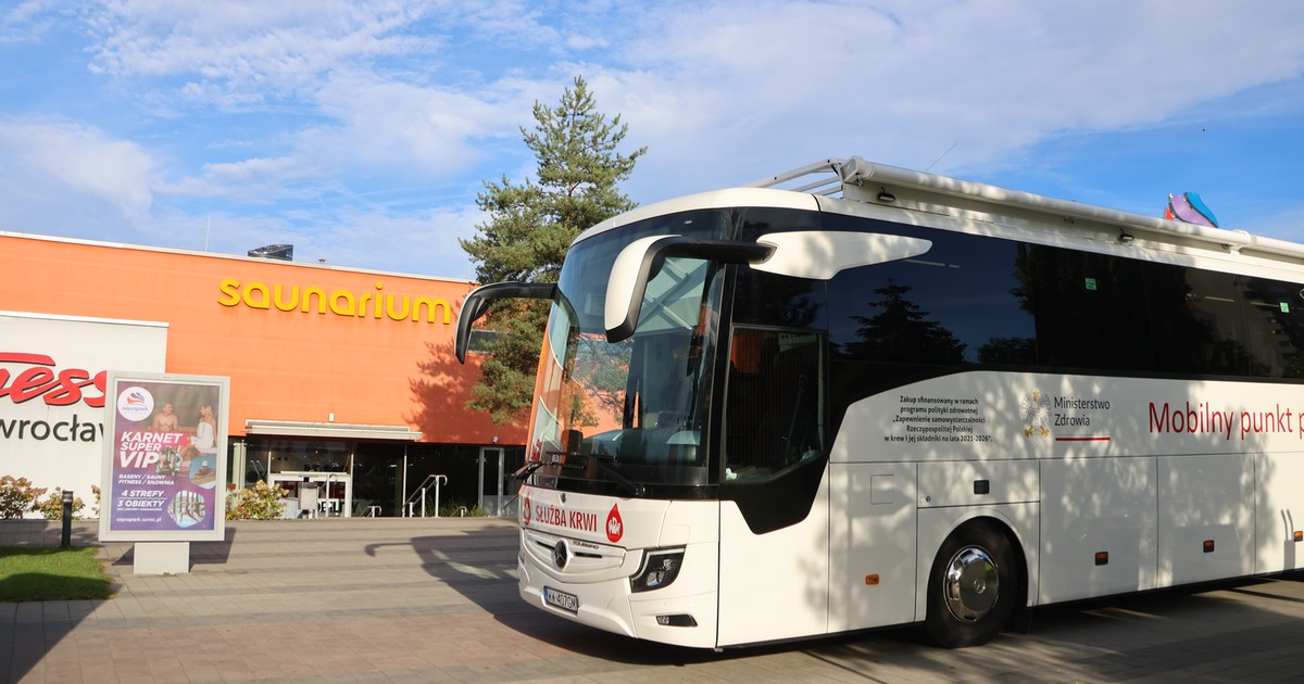 Krwiobus będzie dyżurował przed Aquaparkiem. Pierwsze soki z buraka 5 lutego