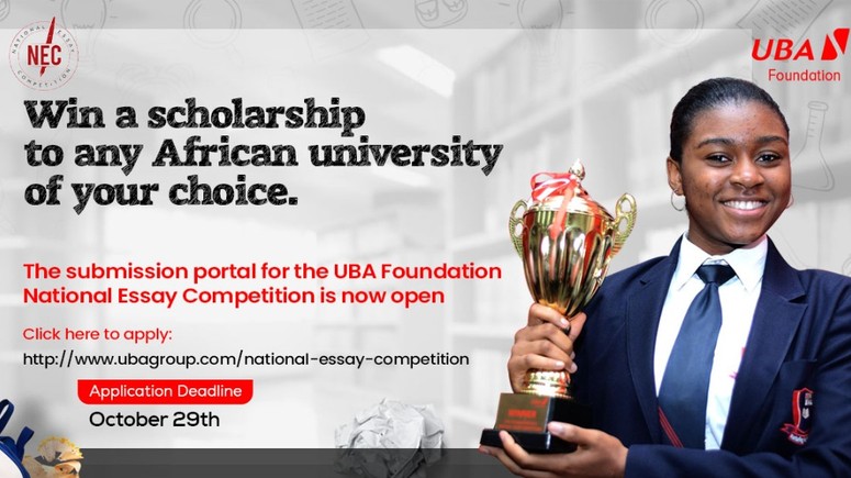 UBA Foundation's National Essay Competition (NEC) 2021 ready to receive  digital applications | Pulse Nigeria