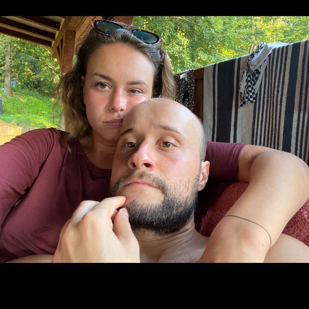 Herečka Dominika Kavaschová a jej partner Daniel Fischer.