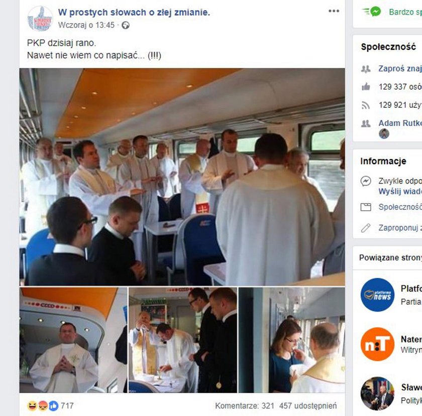 Zamienili WARS w kaplicę? PKP wyjaśnia