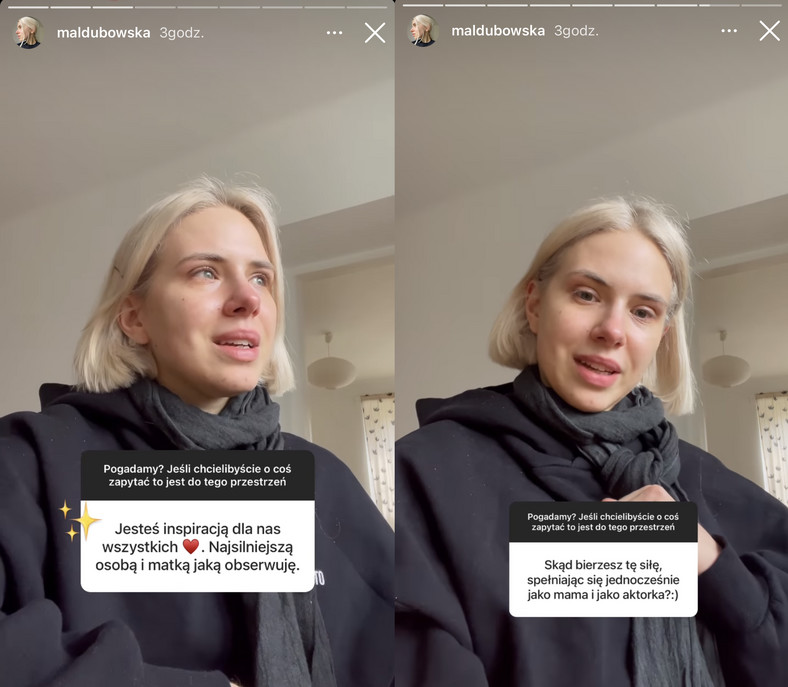 Malwina Dubowska na InstaStory